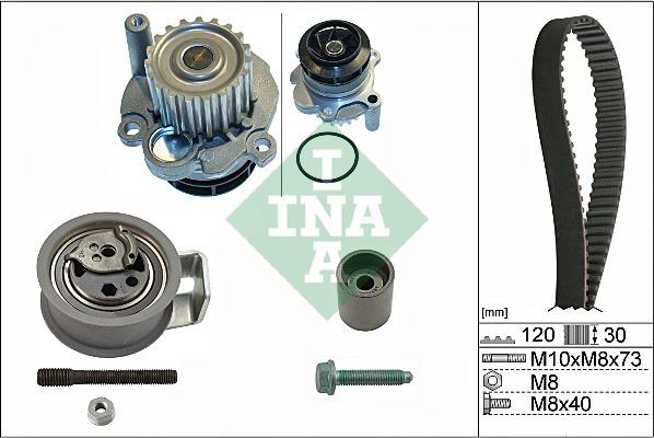 INA 530 0091 31 - Wasserpumpe + Zahnriemensatz alexcarstop-ersatzteile.com