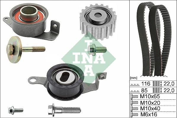 INA 530 0010 10 - Zahnriemensatz alexcarstop-ersatzteile.com