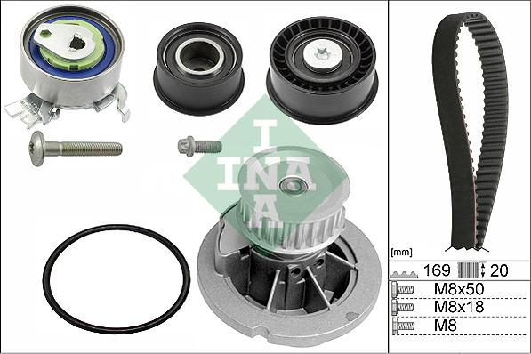 INA 530 0078 32 - Wasserpumpe + Zahnriemensatz alexcarstop-ersatzteile.com