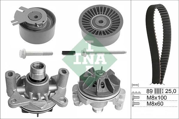 INA 530019830 - Wasserpumpe + Zahnriemensatz alexcarstop-ersatzteile.com