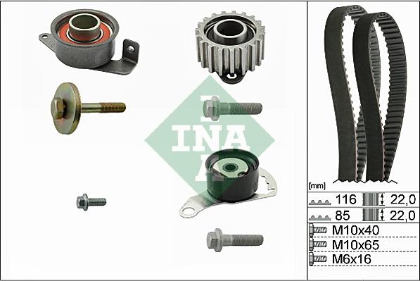 INA 530 0104 10 - Zahnriemensatz alexcarstop-ersatzteile.com