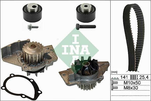 INA 530 0111 30 - Wasserpumpe + Zahnriemensatz alexcarstop-ersatzteile.com