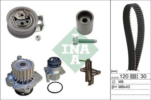 INA 530 0340 31 - Wasserpumpe + Zahnriemensatz alexcarstop-ersatzteile.com