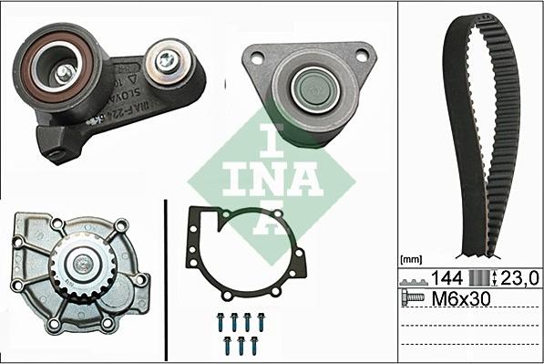 INA 530 0250 30 - Wasserpumpe + Zahnriemensatz alexcarstop-ersatzteile.com