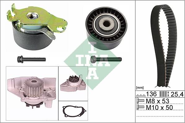 INA 530 0236 30 - Wasserpumpe + Zahnriemensatz alexcarstop-ersatzteile.com