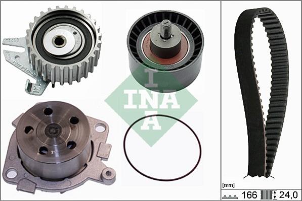 INA 530 0226 30 - Wasserpumpe + Zahnriemensatz alexcarstop-ersatzteile.com