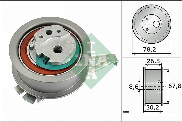 INA 531 0929 10 - Spannrolle, Zahnriemen alexcarstop-ersatzteile.com