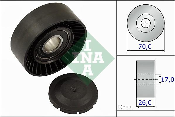 INA 531 0891 10 - Umlenk / Führungsrolle, Keilrippenriemen alexcarstop-ersatzteile.com