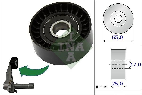 INA 531 0866 10 - Umlenk / Führungsrolle, Keilrippenriemen alexcarstop-ersatzteile.com