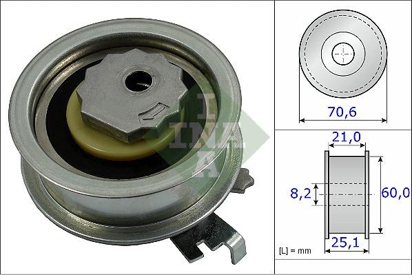 INA 531 0882 10 - Spannrolle, Zahnriemen alexcarstop-ersatzteile.com