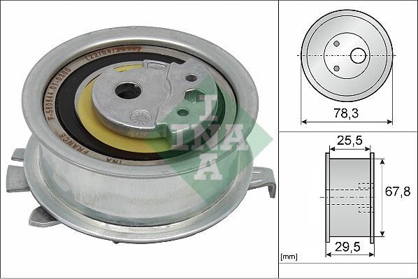 INA 531 0825 10 - Spannrolle, Zahnriemen alexcarstop-ersatzteile.com