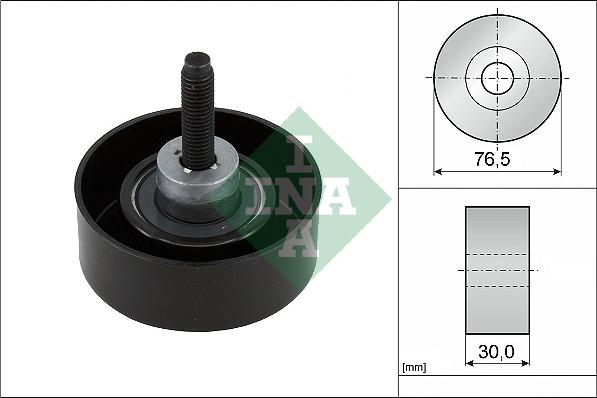 INA 532 0458 10 - Umlenk / Führungsrolle, Keilrippenriemen alexcarstop-ersatzteile.com