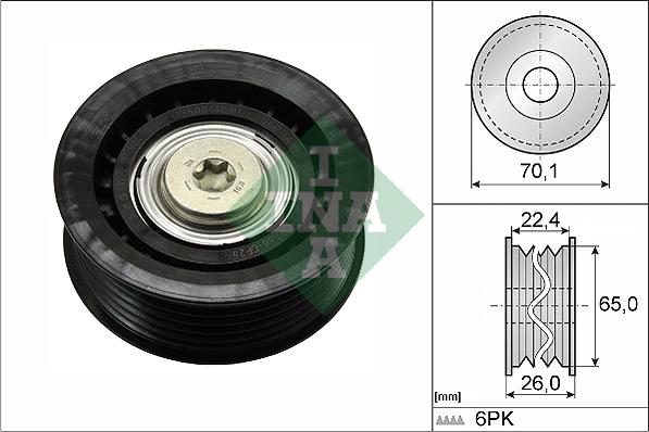 INA 532 0471 10 - Umlenk / Führungsrolle, Keilrippenriemen alexcarstop-ersatzteile.com