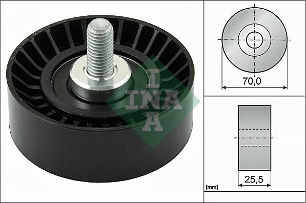 INA 532 0545 10 - Umlenk / Führungsrolle, Keilrippenriemen alexcarstop-ersatzteile.com