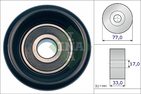 INA 532 0568 10 - Umlenk / Führungsrolle, Keilrippenriemen alexcarstop-ersatzteile.com