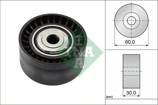 INA 532 0534 10 - Umlenk / Führungsrolle, Keilrippenriemen alexcarstop-ersatzteile.com