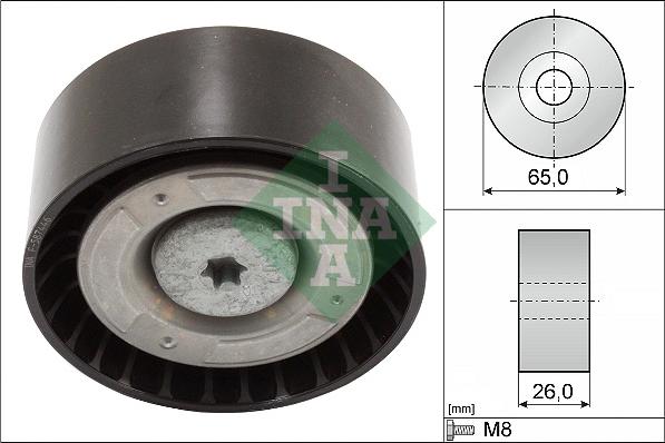 INA 532 0571 10 - Umlenk / Führungsrolle, Keilrippenriemen alexcarstop-ersatzteile.com