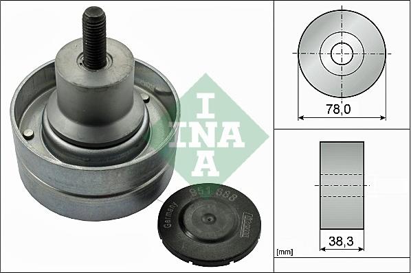 INA 532 0823 10 - Umlenk / Führungsrolle, Keilrippenriemen alexcarstop-ersatzteile.com