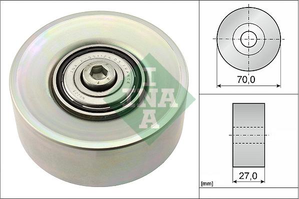 INA 532 0398 10 - Umlenk / Führungsrolle, Keilrippenriemen alexcarstop-ersatzteile.com