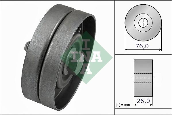 INA 532 0326 30 - Umlenk / Führungsrolle, Keilrippenriemen alexcarstop-ersatzteile.com