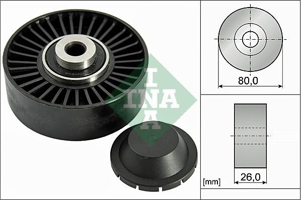 INA 532 0370 20 - Umlenk / Führungsrolle, Keilrippenriemen alexcarstop-ersatzteile.com