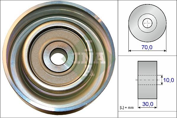 INA 532 0738 10 - Umlenk / Führungsrolle, Keilrippenriemen alexcarstop-ersatzteile.com