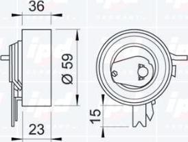 IPD 14-0450 - Spannrolle, Zahnriemen alexcarstop-ersatzteile.com