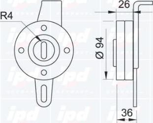 IPD 14-0420 - Umlenk / Führungsrolle, Keilrippenriemen alexcarstop-ersatzteile.com