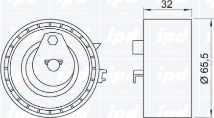 IPD 14-0164 - Spannrolle, Zahnriemen alexcarstop-ersatzteile.com