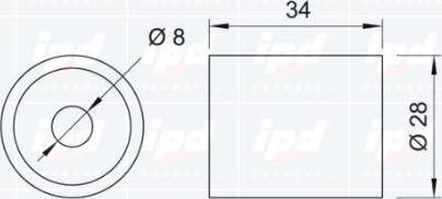 IPD 15-0046 - Umlenk / Führungsrolle, Zahnriemen alexcarstop-ersatzteile.com