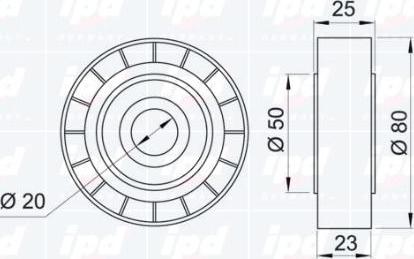 IPD 15-0146 - Umlenk / Führungsrolle, Keilrippenriemen alexcarstop-ersatzteile.com