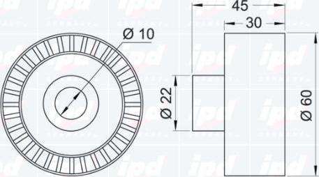 IPD 15-0879 - Umlenk / Führungsrolle, Keilrippenriemen alexcarstop-ersatzteile.com