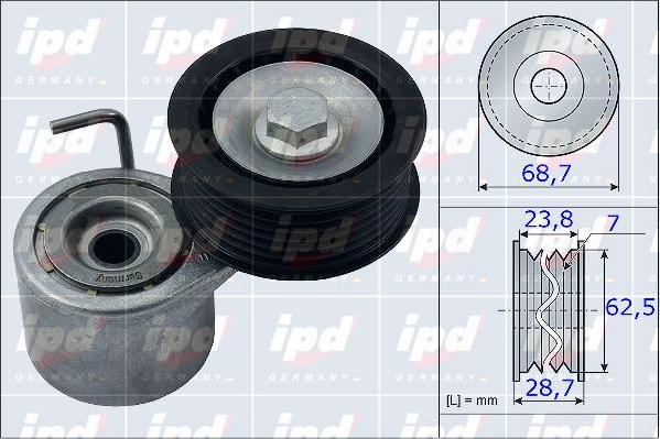 IPD 15-3960 - Riemenspanner, Keilrippenriemen alexcarstop-ersatzteile.com