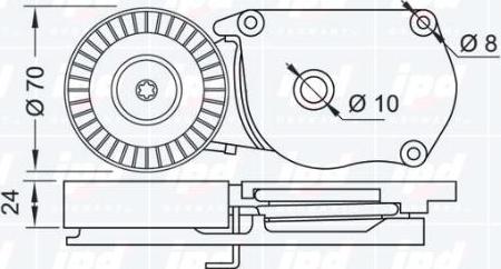 IPD 15-3160 - Riemenspanner, Keilrippenriemen alexcarstop-ersatzteile.com