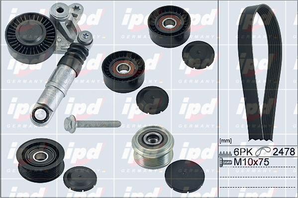 IPD 20-1877 - Keilrippenriemensatz alexcarstop-ersatzteile.com