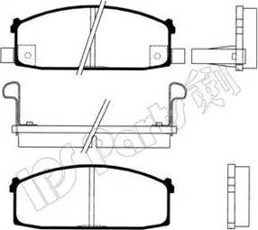 IPS Parts IBD-1141 - Bremsbelagsatz, Scheibenbremse alexcarstop-ersatzteile.com