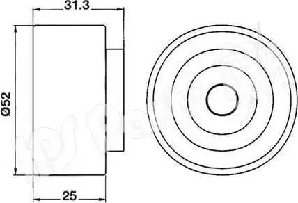 IPS Parts ITB-6306 - Umlenk / Führungsrolle, Zahnriemen alexcarstop-ersatzteile.com