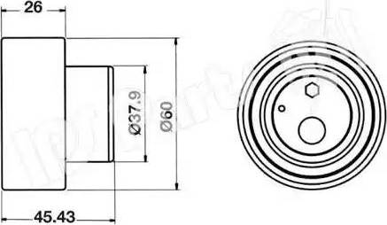 IPS Parts ITB-6K34 - Riemenspanner, Zahnriemen alexcarstop-ersatzteile.com