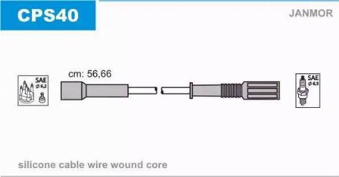 Janmor CPS40 - Zündleitungssatz alexcarstop-ersatzteile.com