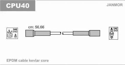 Janmor CPU40 - Zündleitungssatz alexcarstop-ersatzteile.com