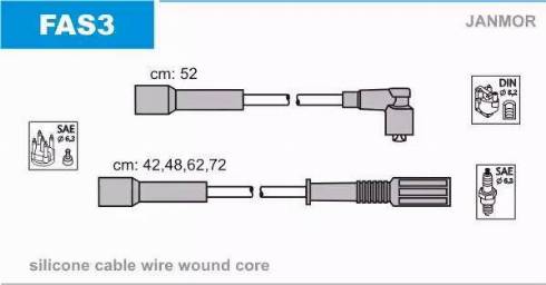 Janmor FAS3 - Zündleitungssatz alexcarstop-ersatzteile.com