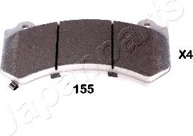 Japanparts PA-155AF - Bremsbelagsatz, Scheibenbremse alexcarstop-ersatzteile.com