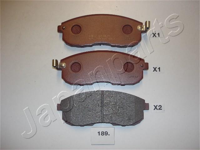 Japanparts PA-189AF - Bremsbelagsatz, Scheibenbremse alexcarstop-ersatzteile.com