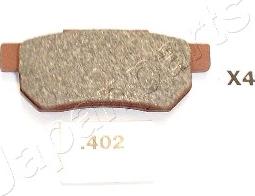 Japanparts PP-402AF - Bremsbelagsatz, Scheibenbremse alexcarstop-ersatzteile.com