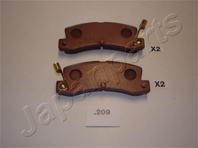 Japanparts PP-209AF - Bremsbelagsatz, Scheibenbremse alexcarstop-ersatzteile.com