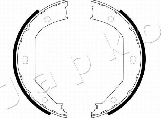 Japko 550102 - Bremsbackensatz, Feststellbremse alexcarstop-ersatzteile.com