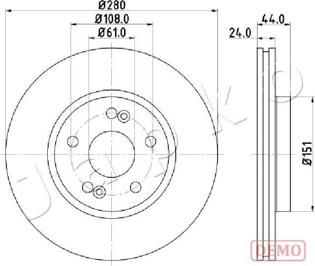 Japko 600710C - Bremsscheibe alexcarstop-ersatzteile.com