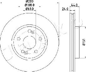 Japko 600710 - Bremsscheibe alexcarstop-ersatzteile.com