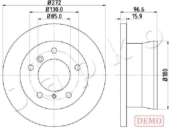 Japko 610526C - Bremsscheibe alexcarstop-ersatzteile.com