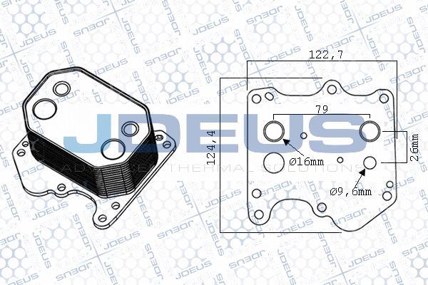 Jdeus M-4121161 - Ölkühler, Motoröl alexcarstop-ersatzteile.com